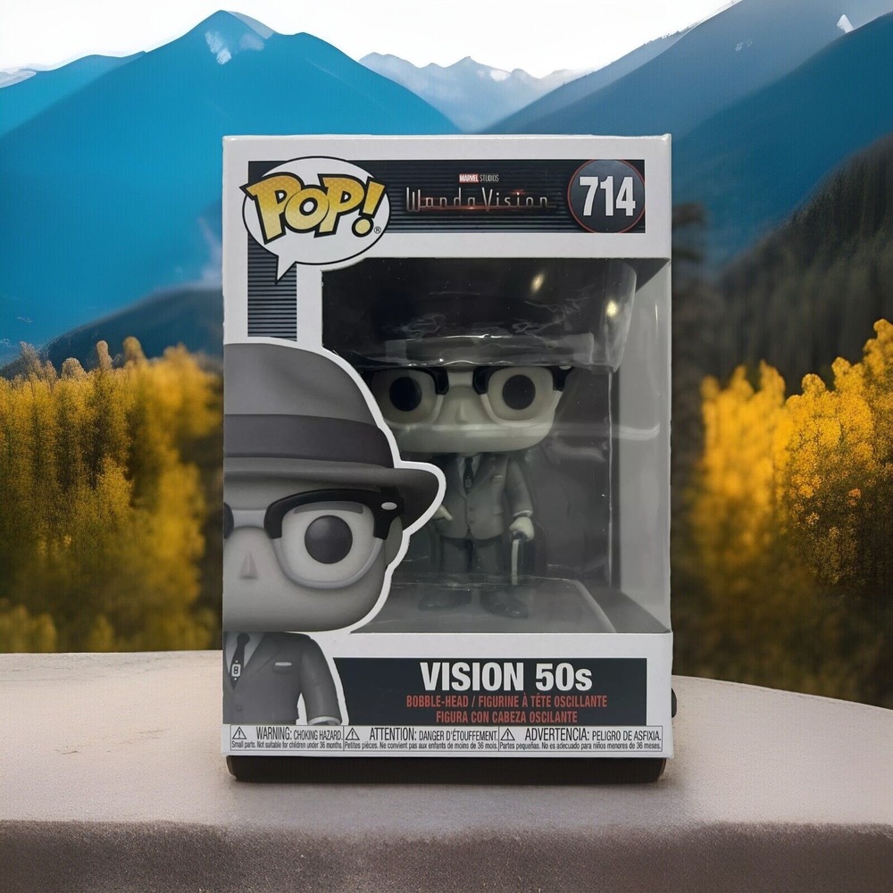 Funko Pop WandaVision #714 Vision 50s Vinyl Bobble Head‎ collectible toy Figure
